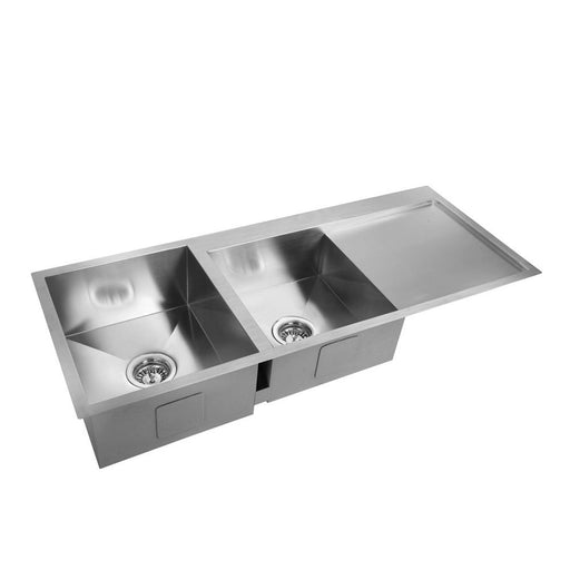Stainless Steel Kitchen/Laundry Sink w/ Strainer Waste 1135 x 450mm