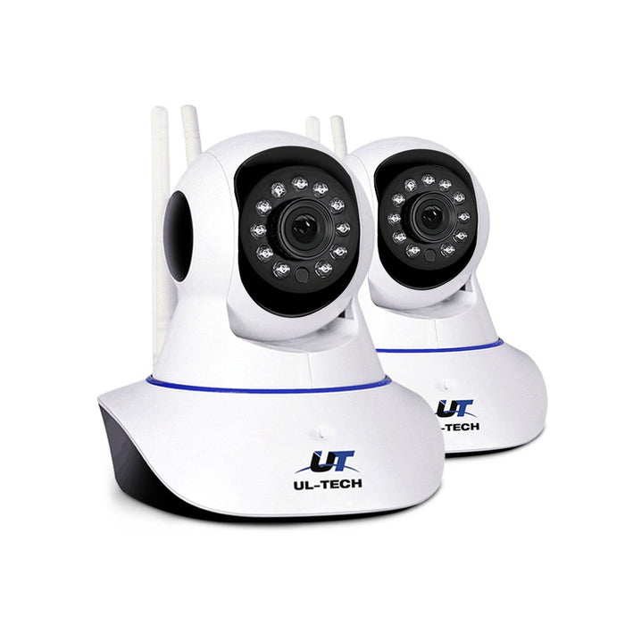 UL Tech Set of 2 1080P IP Wireless Camera - White