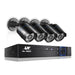 1080P Four Channel HDMI CCTV Security Camera Black
