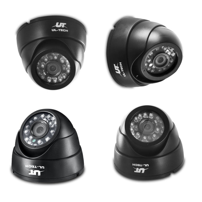UL-tech CCTV 8 Dome Cameras Home Security System 8CH DVR 1080P 1TB IP Day Night
