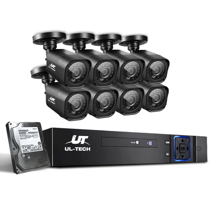 UL-tech CCTV Camera Home Security System 8CH DVR 1080P 1TB Hard Drive Outdoor