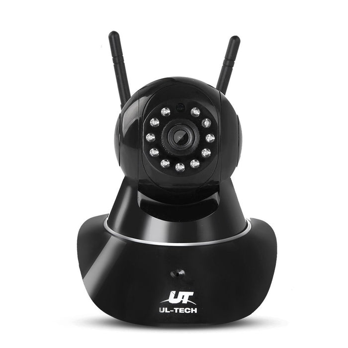 UL Tech Set of 2 1080P Wireless IP Cameras - Black
