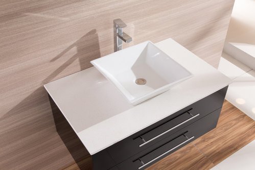 Wall Hung Bathroom Vanity Unit With Stone Top