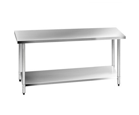 304 Stainless Steel Kitchen Work Bench Table 1829mm